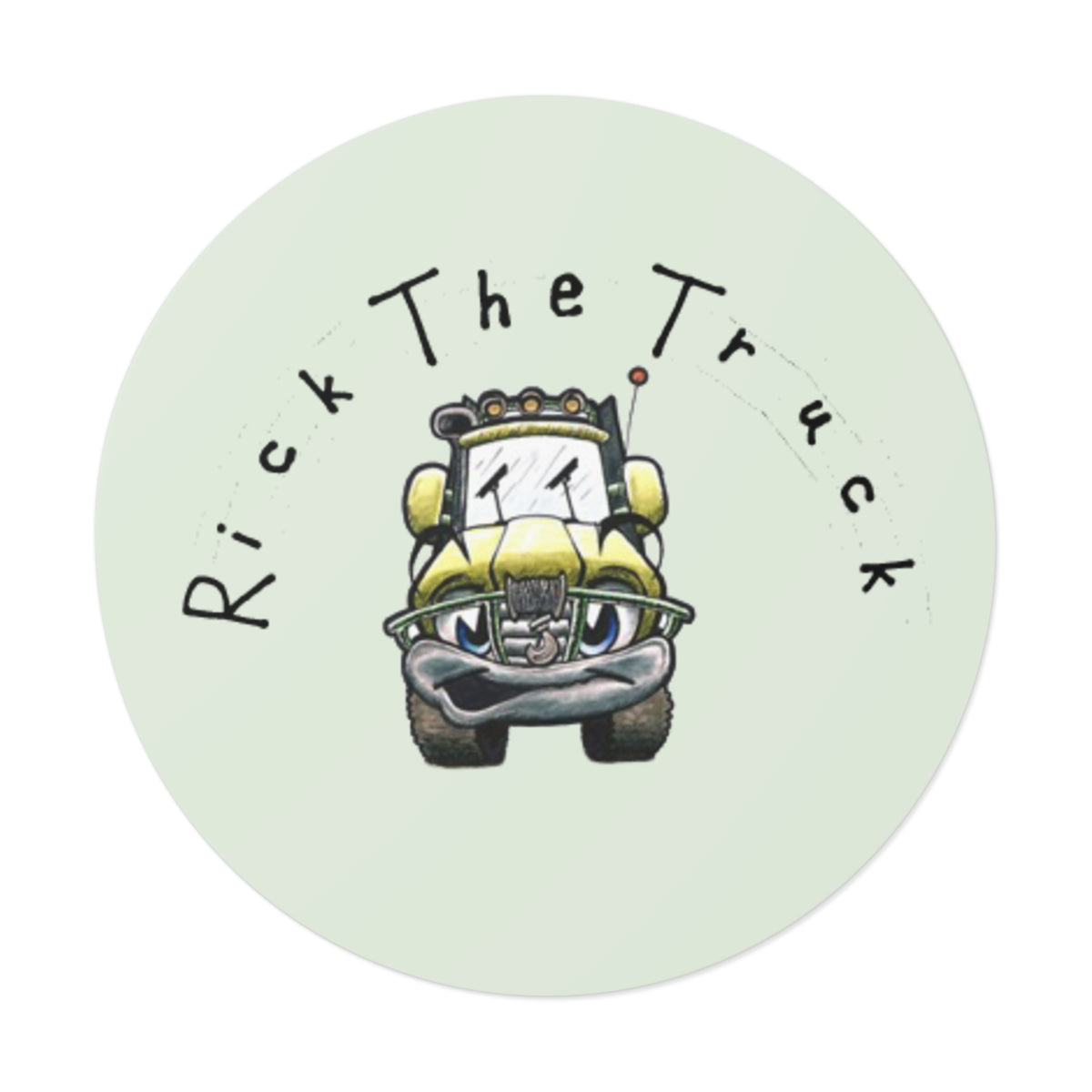 Sticker - Rick the Truck Round Vinyl Sticker