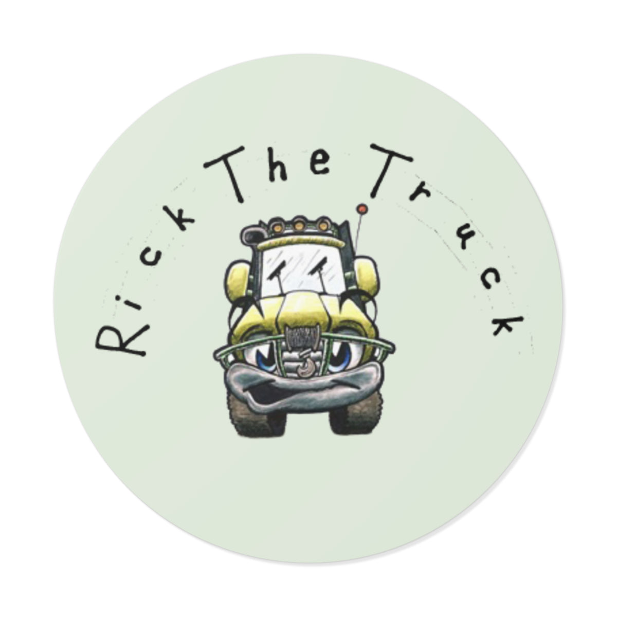 Sticker - Rick the Truck Round Vinyl Sticker