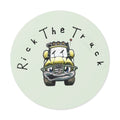 Rick the Truck Round Vinyl Sticker | Cute Cartoon Truck Decal